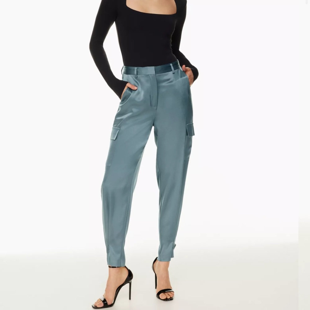 Aritzia Babaton PERFECT CONDITION refined satin cargo pant